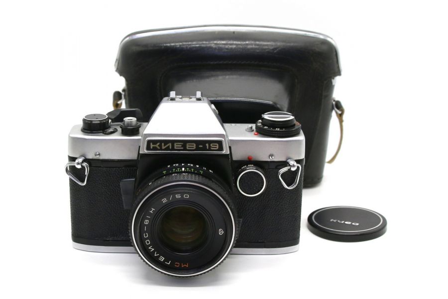 Фотоаппарат зеркальный Киев 19 kit (СССР, 1988)