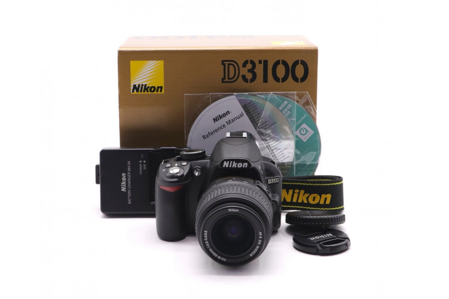 Фотокамера Nikon D3100 kit box (пробег 1090 кадров)