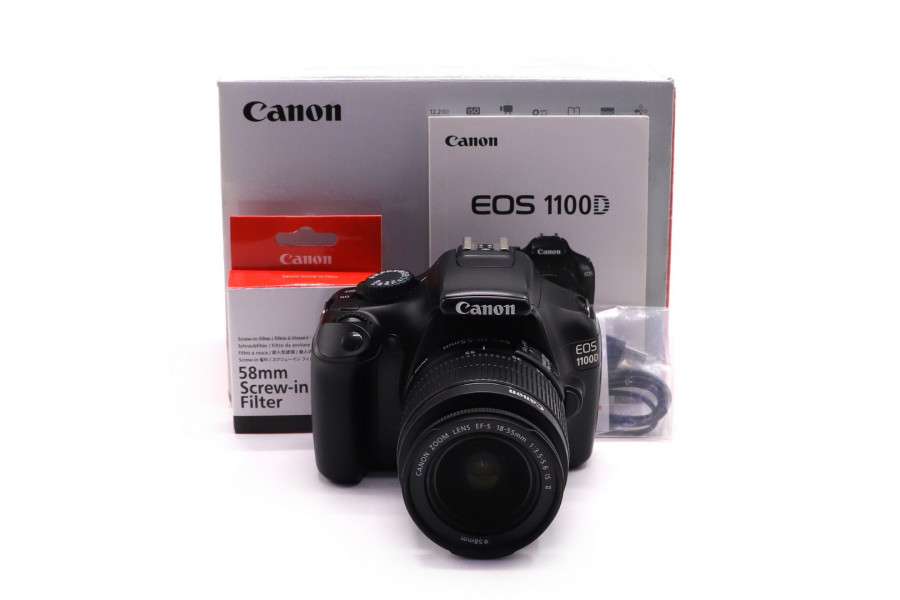 Canon EOS 1100D kit в упаковке (пробег 15585 кадров)