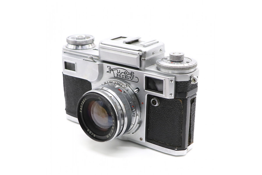 Киев 4 + Юпитер-8М плёночный советский фотоаппарат