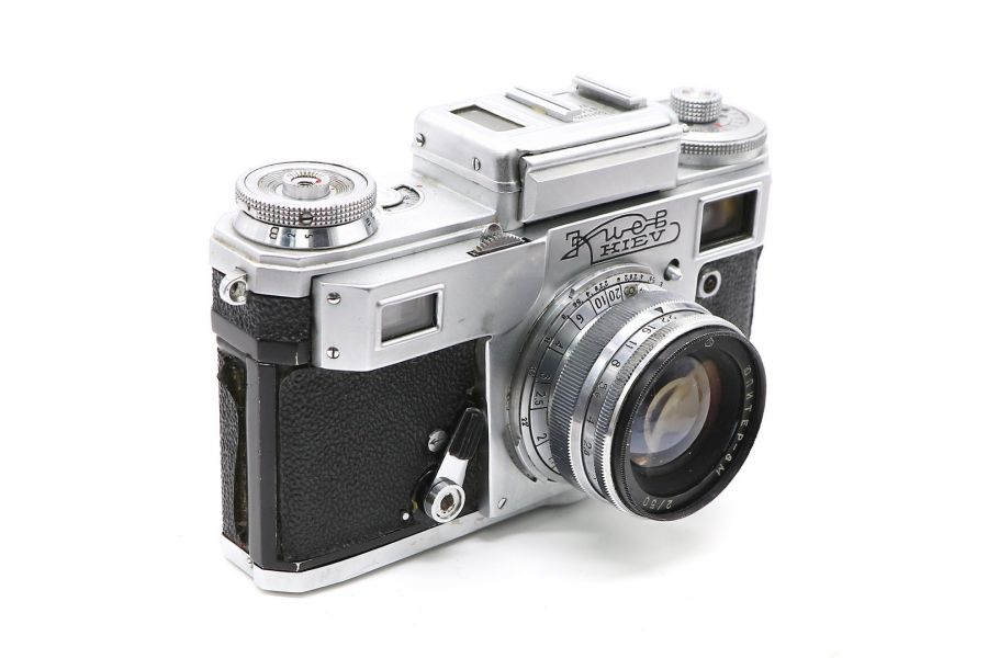 Киев 4 + Юпитер-8М плёночный советский фотоаппарат