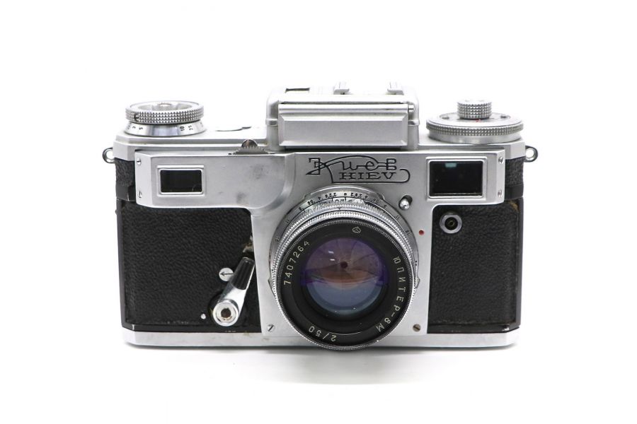 Киев 4 + Юпитер-8М плёночный советский фотоаппарат