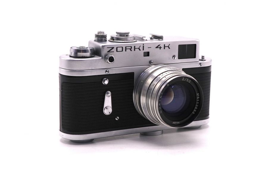 Плёночный фотоаппарат Зоркий 4К + Юпитер-8 (СССР)