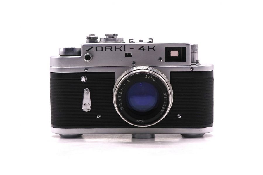 Плёночный фотоаппарат Зоркий 4К + Юпитер-8 (СССР)