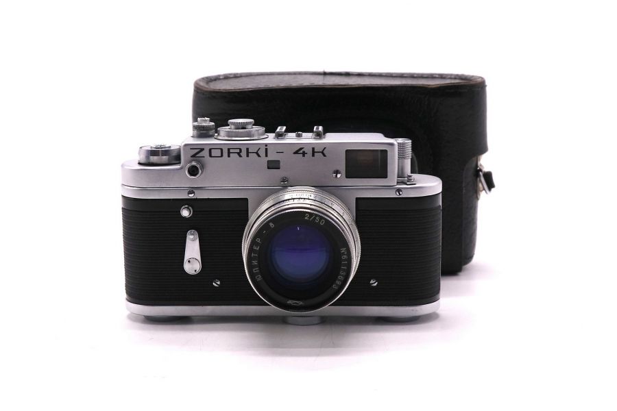 Плёночный фотоаппарат Зоркий 4К + Юпитер-8 (СССР)