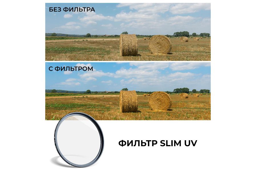 Светофильтр ультрафиолетовый K&F Concept MC-UV 58 мм