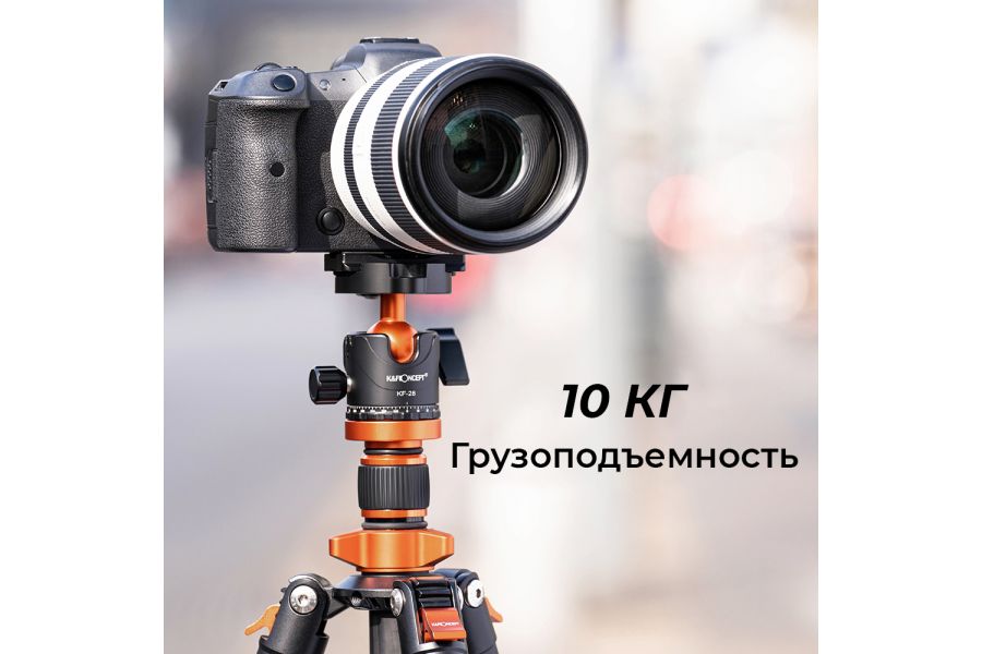 Штатив K&F Concept D254C1 + BH-28L KF09.109