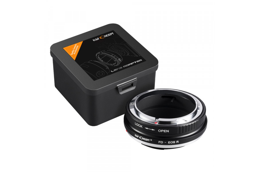 Переходник Canon FD - Canon EOS R K&F Concept с ручной фокусировкой
