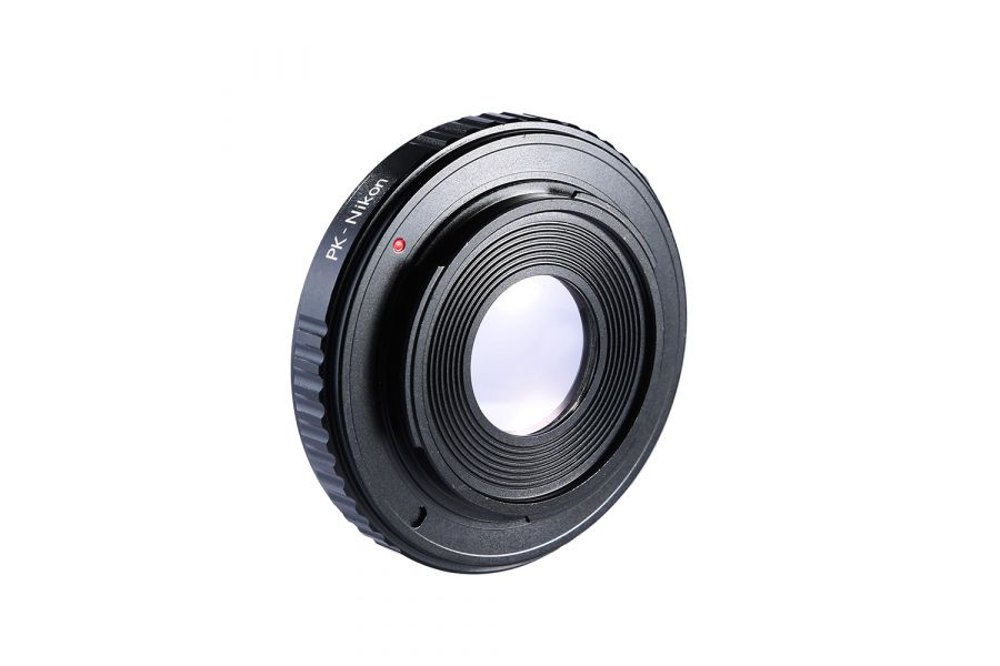 Переходник Pentax K - Nikon F с линзой K&F Concept механический