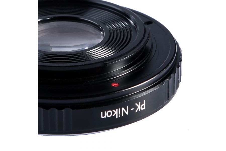 Переходник Pentax K - Nikon F с линзой K&F Concept механический