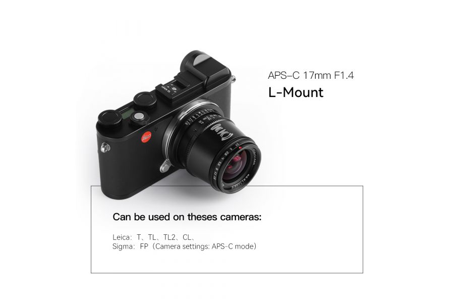 Объектив TTartisan 17mm f/1.4 APS-C для L-mount