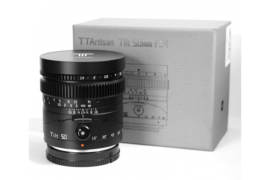 Объектив TTartisan 50mm F1.4 Tilt Full Frame для Canon EOS R