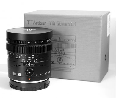 Объектив TTartisan 50mm F1.4 Tilt Full Frame для Sony E