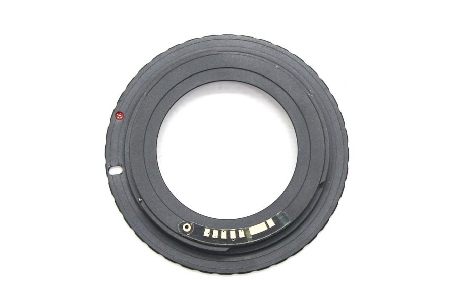 Переходник M42 - Canon EOS black с чипом