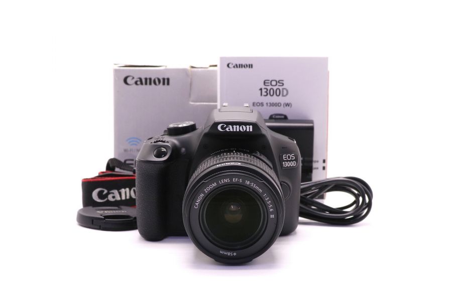 Canon EOS 1300D kit в упаковке (пробег 7675 кадров)