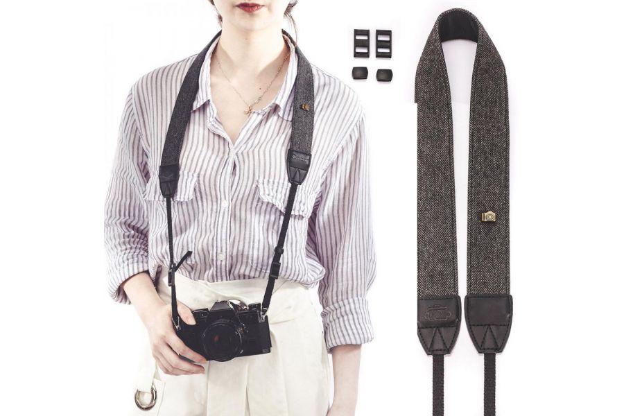 Ремень для камеры универсальный (серый) 