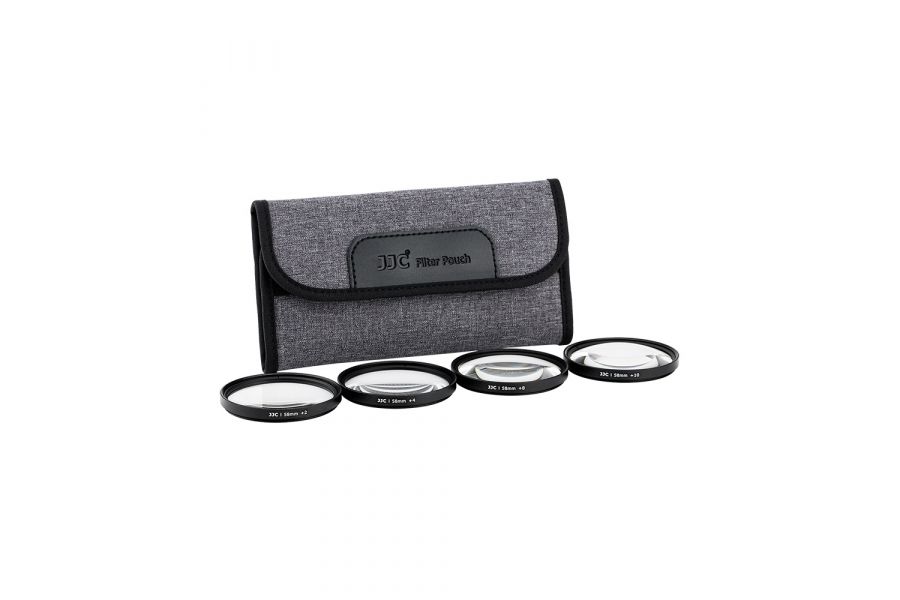 Набор макрофильтров JJC Close-Up, +2, +4,+8,+10, диаметр 58 мм, черный
