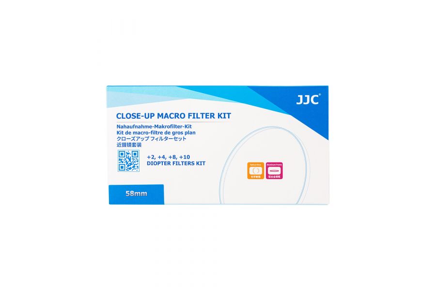 Набор макрофильтров JJC Close-Up, +2, +4,+8,+10, диаметр 58 мм, черный