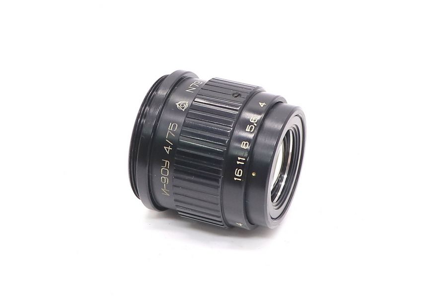 Индустар-90У 75mm f/4 советский объектив (ЛЗОС)