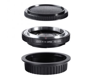 Переходник Canon FD - Canon EOS с линзой K&F Concept