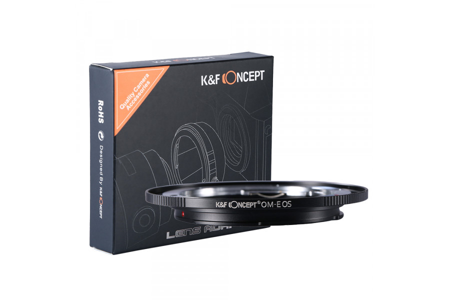 Переходник Olympus OM - Canon EOS K&F Concept механический, черный