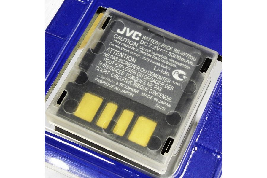 Аккумулятор JVC BN-VF733U, 3300mAh, Li-Ion, для видеокамер, черный