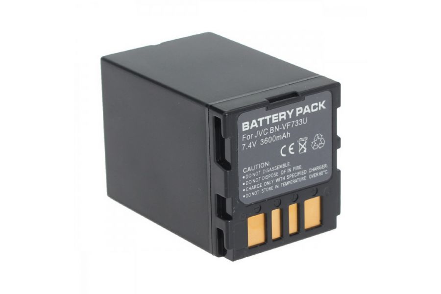 Аккумулятор JVC BN-VF733U, 3300mAh, Li-Ion, для видеокамер, черный