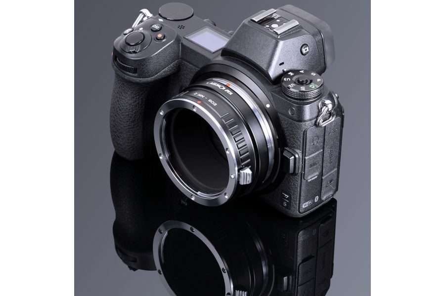 Переходник Canon EOS / EF - Nikon Z K&F Concept с ручной фокусировкой