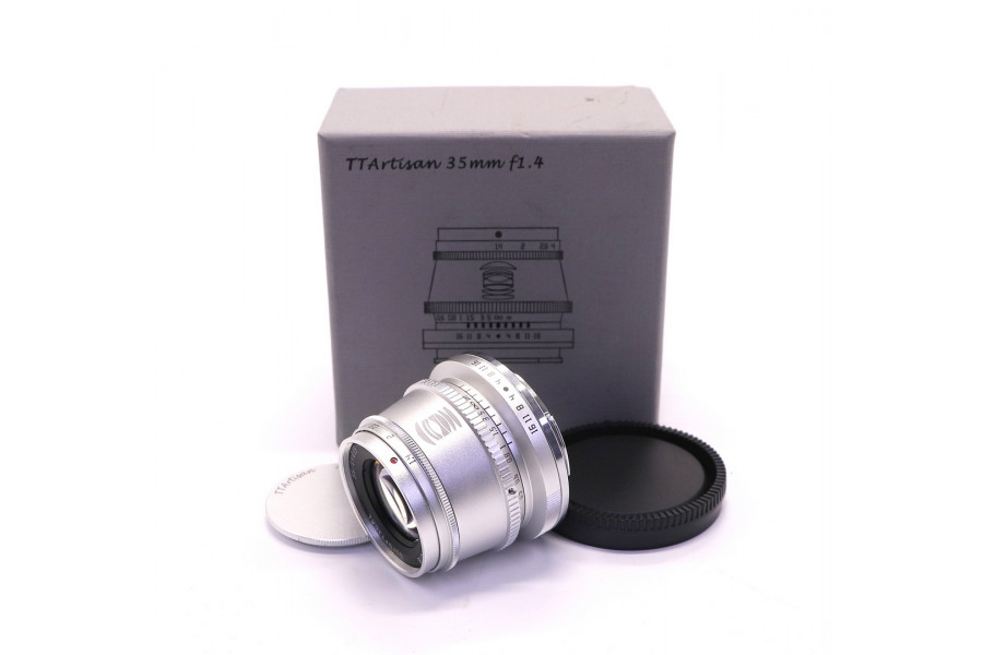 Объектив TTartisan 35mm F1.4 APS-C for Sony E (серебро)