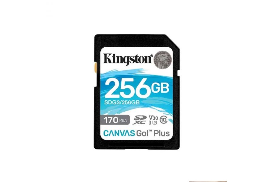 Высокоскоростная карта памяти Kingston 256 ГБ Canvas Go! Plus 170R