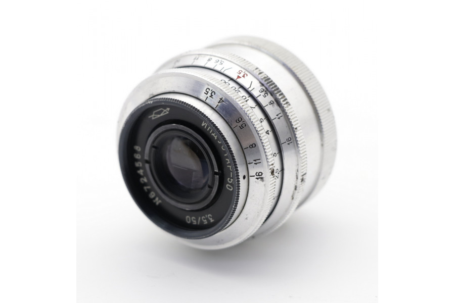 Объектив Индустар-50 3,5/50 дальномер silver