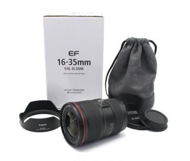 Объектив Canon EF 16-35mm f/4L IS USM в упаковке