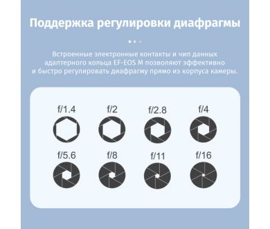 Автофокусный адаптер 7Artisans Canon EF-Canon EOS M