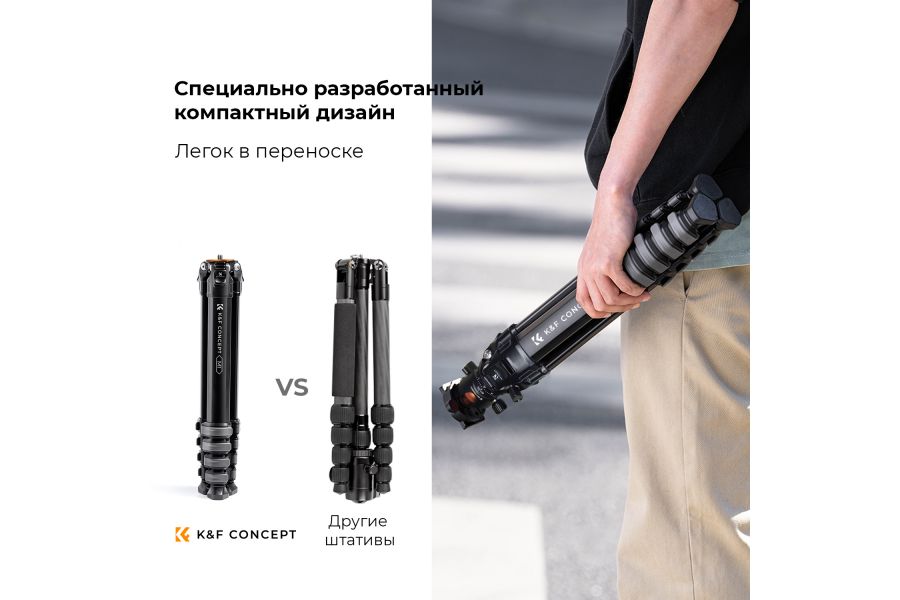 Штатив K&F Concept Mutate Series M1 + BH-36L KF09.105V1