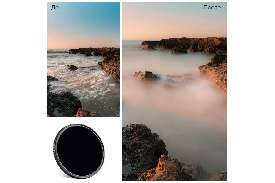 Светофильтр K&F Concept Nano-D MC ND3-ND1000 62mm