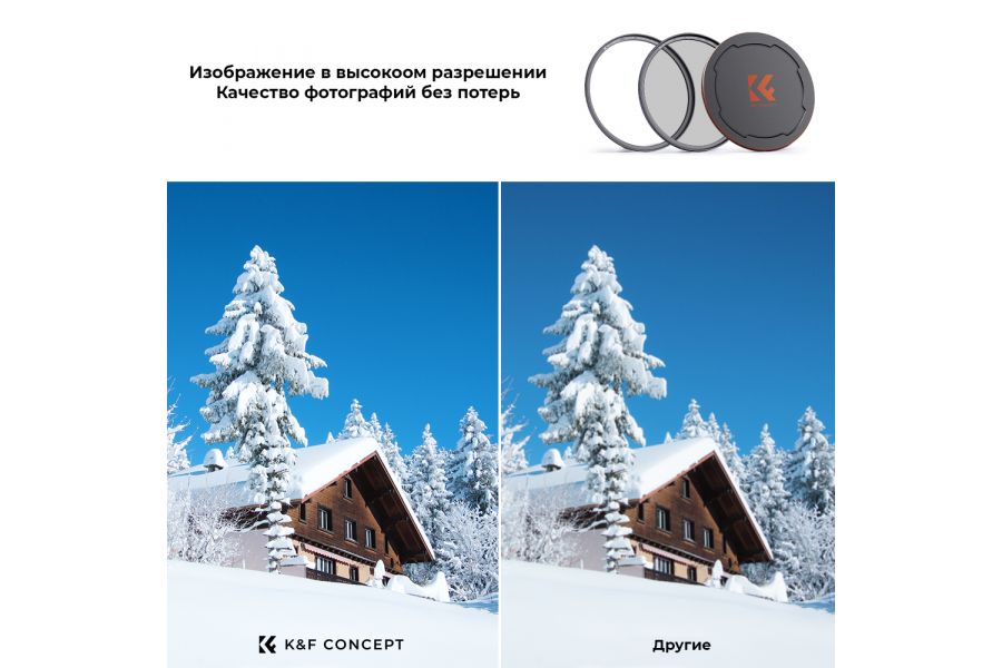 Светофильтр K&F Concept NANO-X-CPL Magnetic 82 мм