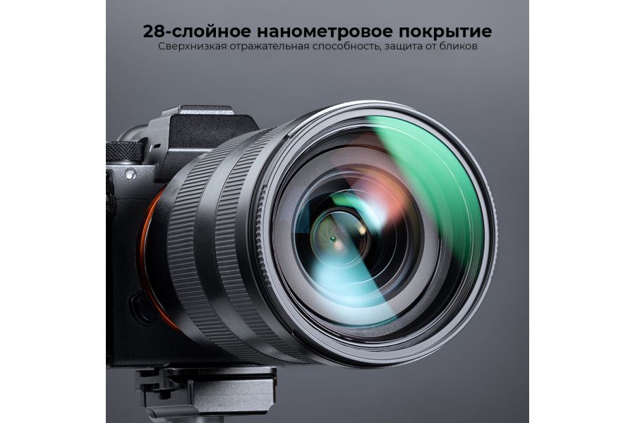 Светофильтры K&F Concept Nano-X MC-UV+CPL 82mm