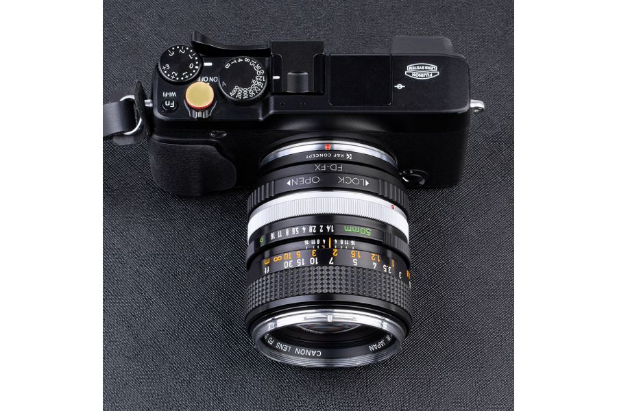 Adapter Canon FD - Fujifilm FX K&F Concept Новый с ручной фокусировкой