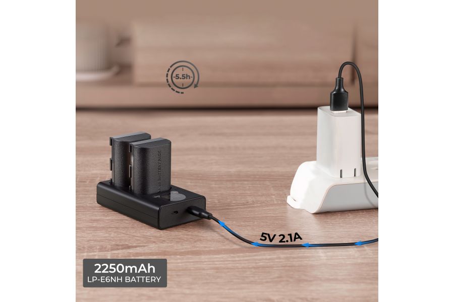 Аккумулятор LPE6NH K&F Concept 2250mAh KF28.0021V2