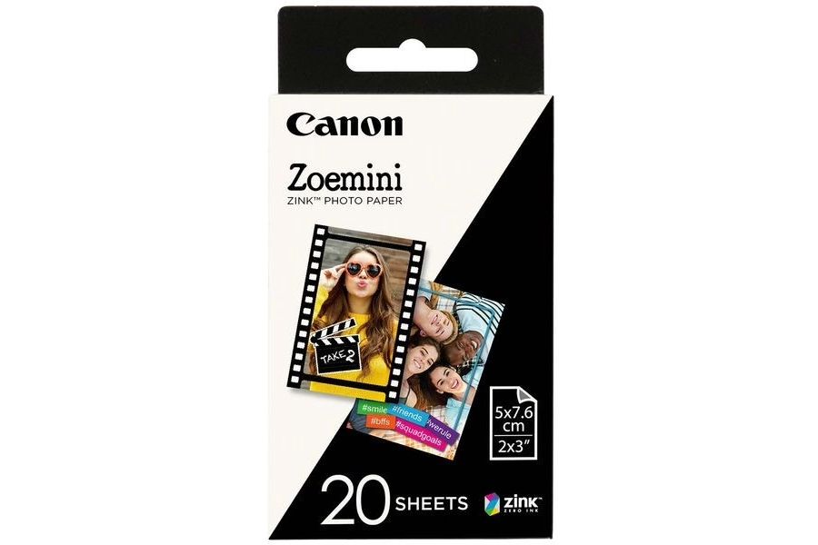 Фотобумага Canon Zink Paper ZP-2030 (20 листов, 50х76 мм, белая)