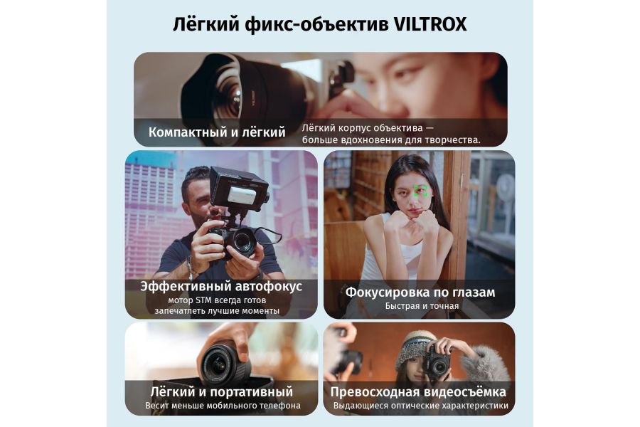 Объектив автофокусный Viltrox 20mm F2.8 для Sony E