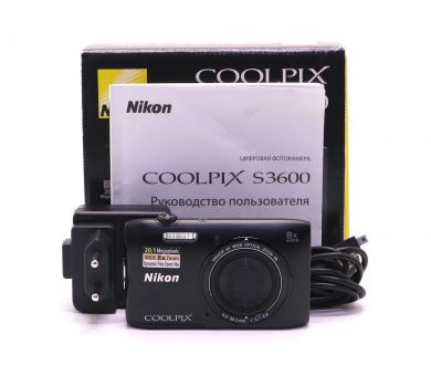 Фотоаппарат Nikon Coolpix S3600 в упаковке