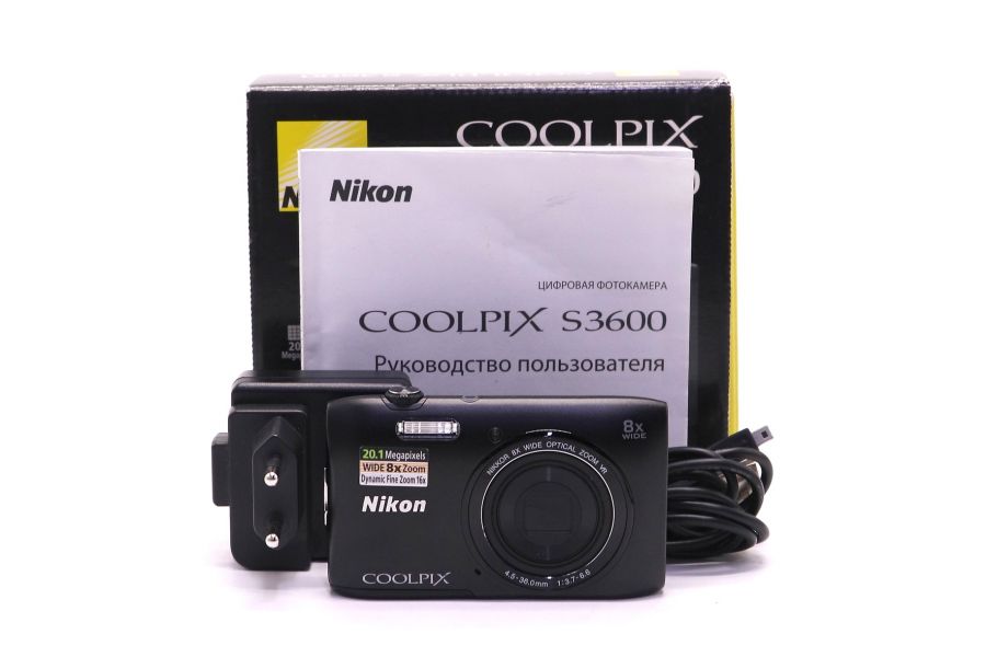 Фотоаппарат Nikon Coolpix S3600 в упаковке