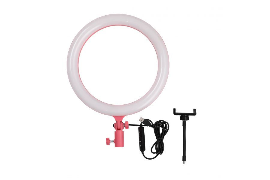 Кольцевой осветитель Godox LR120 розовый