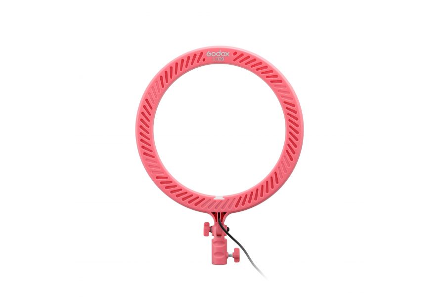 Кольцевой осветитель Godox LR120 розовый