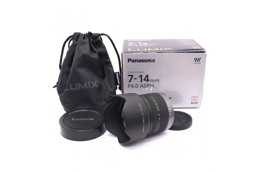 Panasonic Lumix G Vario 4/7-14mm Asph. в упаковке