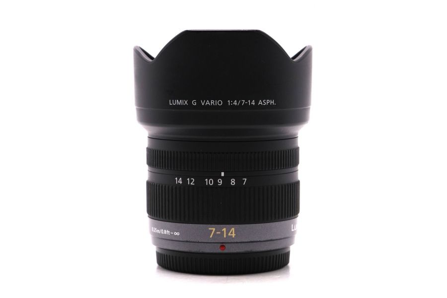 Panasonic Lumix G Vario 4/7-14mm Asph. в упаковке
