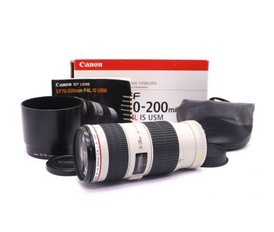 Объектив Canon EF 70-200mm f4L IS USM в упаковке
