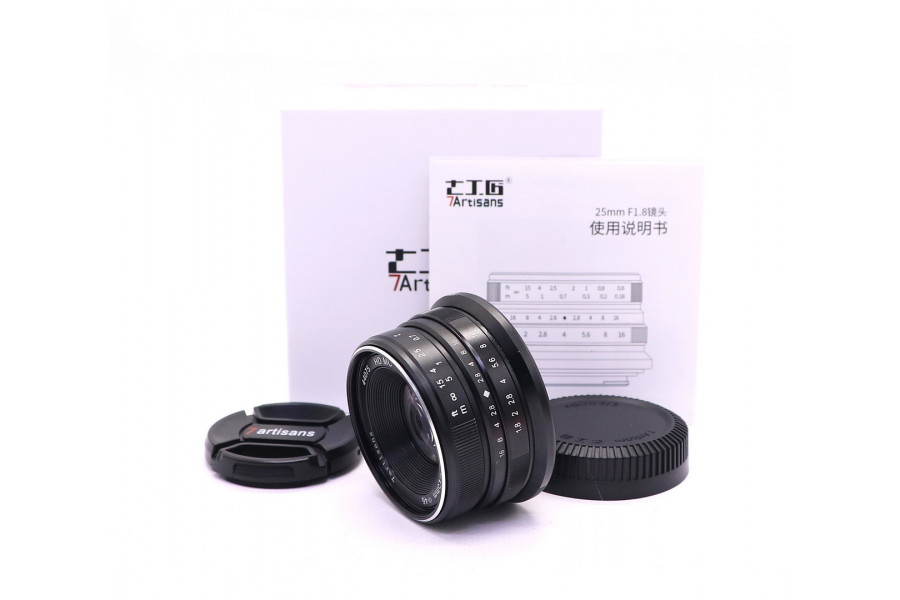 7Artisans 25mm F1.8 Micro 4/3 в упаковке
