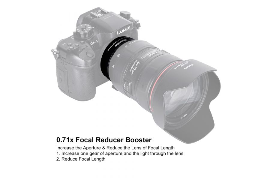 Переходное кольцо Commlite CM-AEF-MFT автофокусное, для объектива